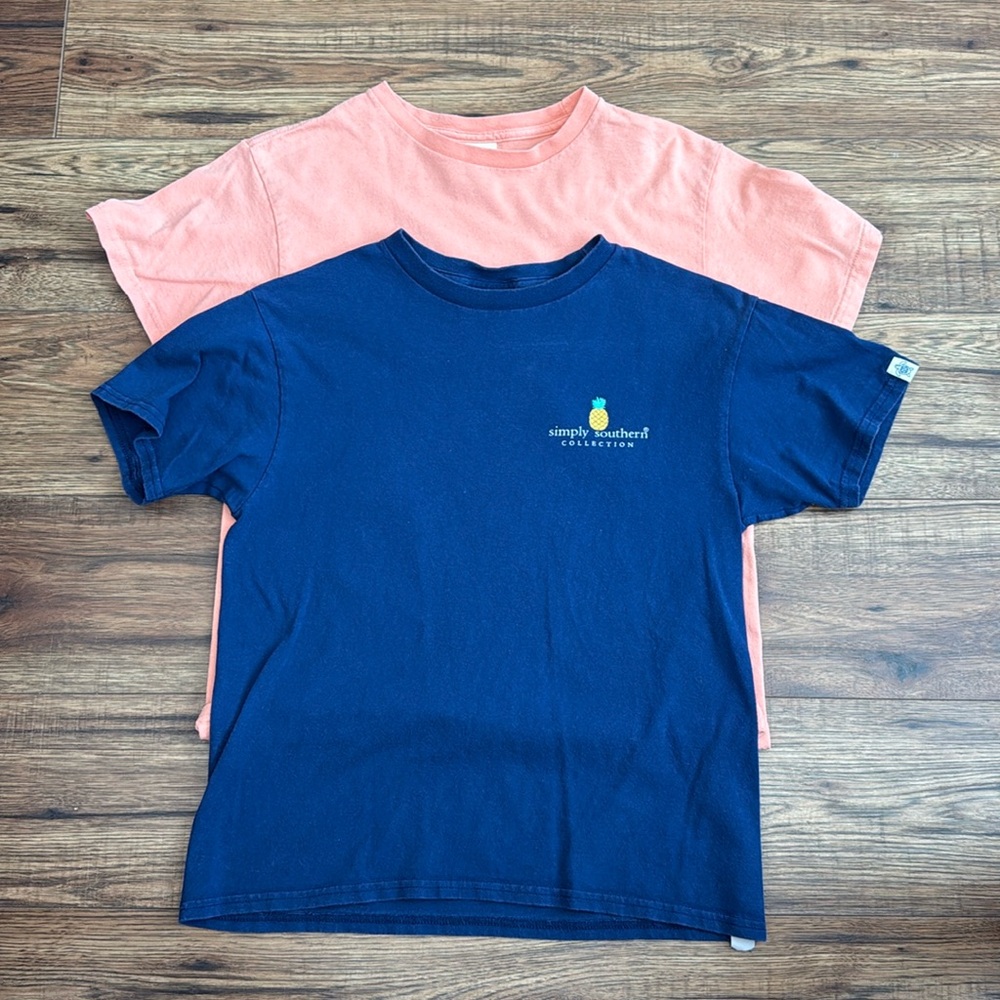 Set of two simply southern youth medium T-shirts. Very good condition.